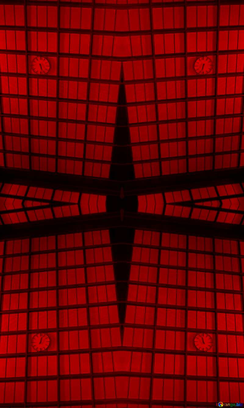 Geometric square backdrop red №221