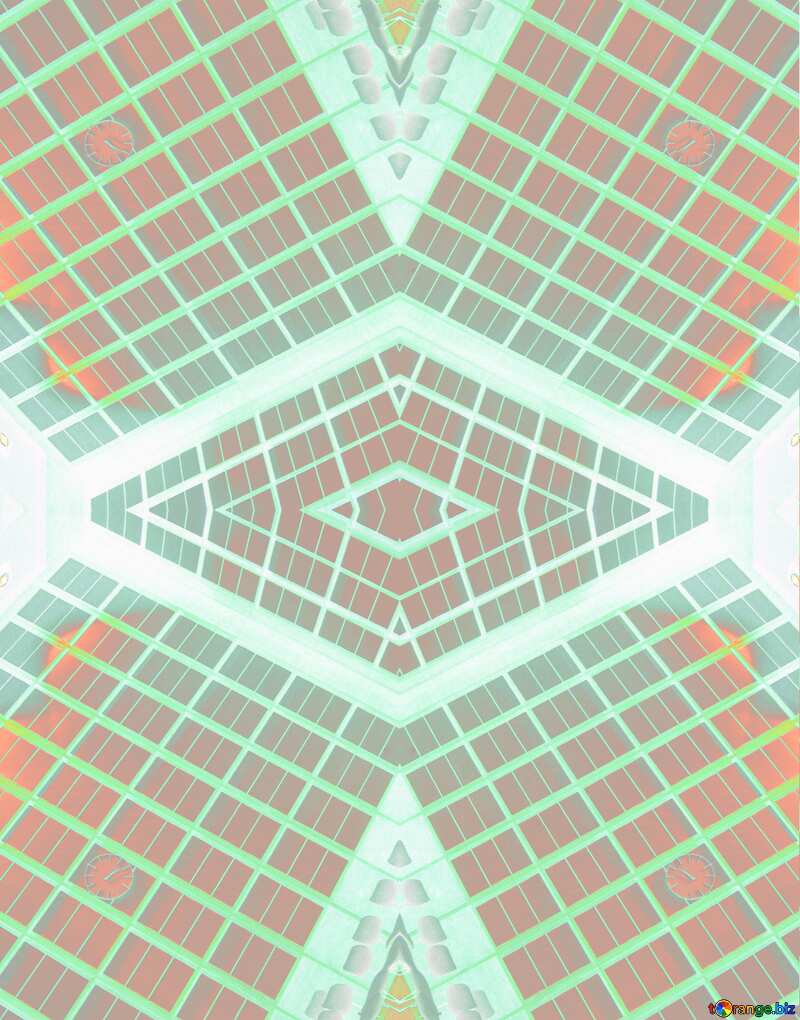 Geometric square pattern light №221