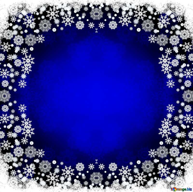 Christmas Blue frame №40658