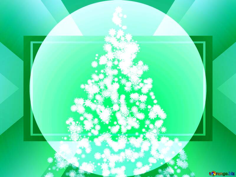 Decorative design of snowflakes over light green background. Perfect for greetings cards infographic template №40736