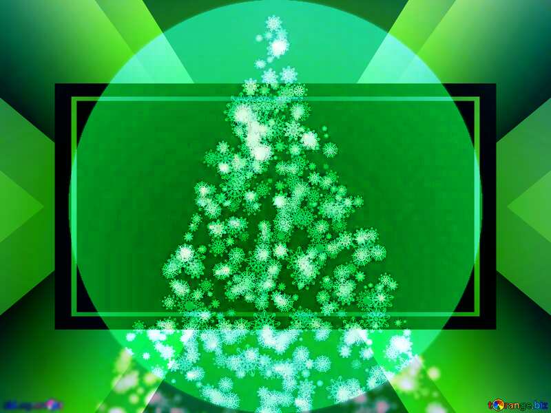 Christmas tree snowflakes infographic template №40736