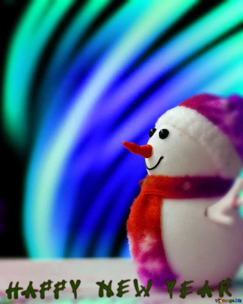 Snowman happy new year №48081