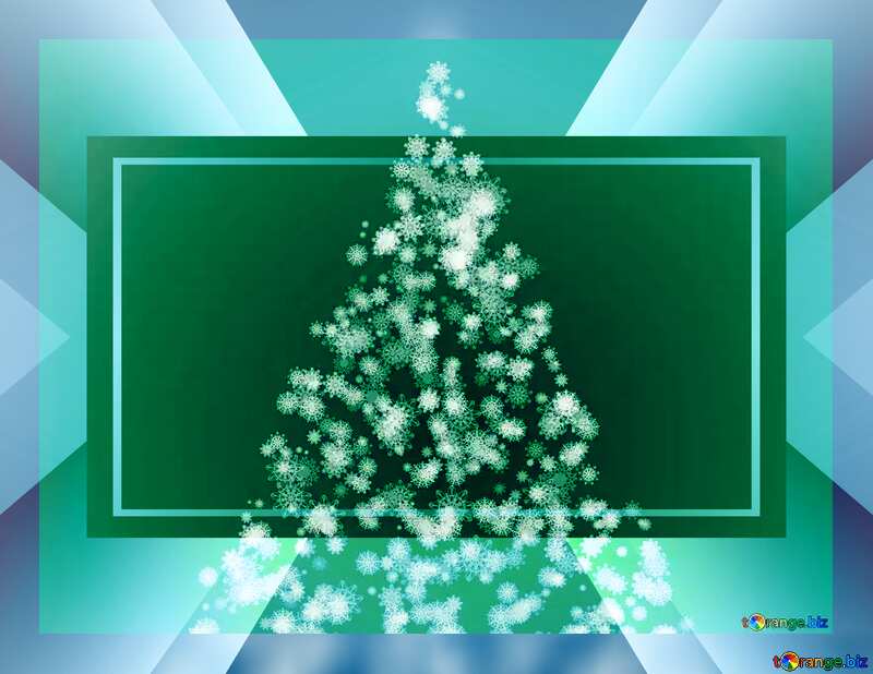 Christmas tree snowflakes picture business №40736