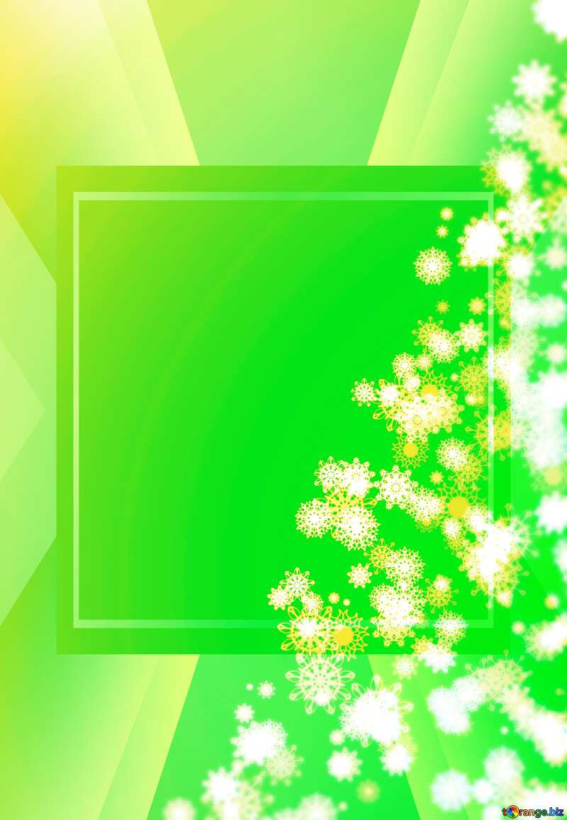 Christmas tree snowflakes business frame №40736