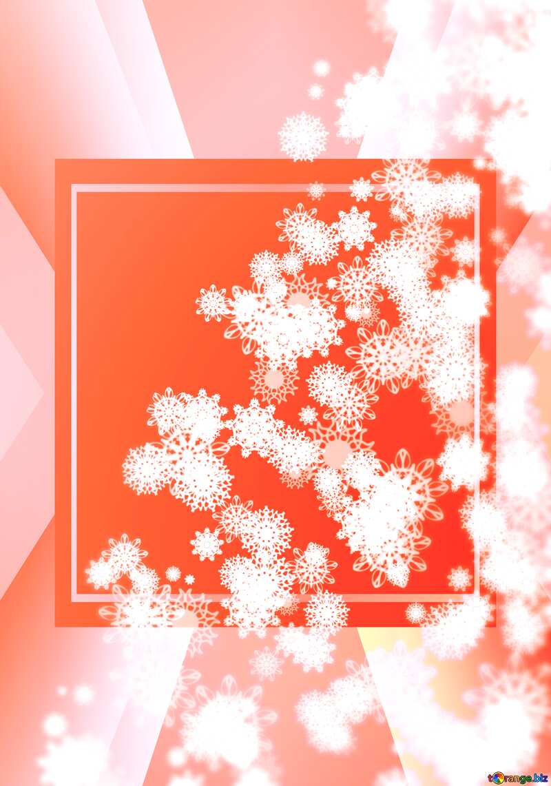 Christmas tree snowflakes frame blur №40736