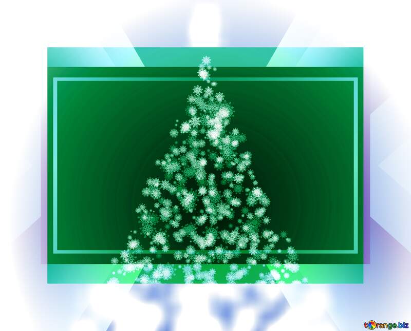 Clipart Christmas tree snowflakes border white №40736