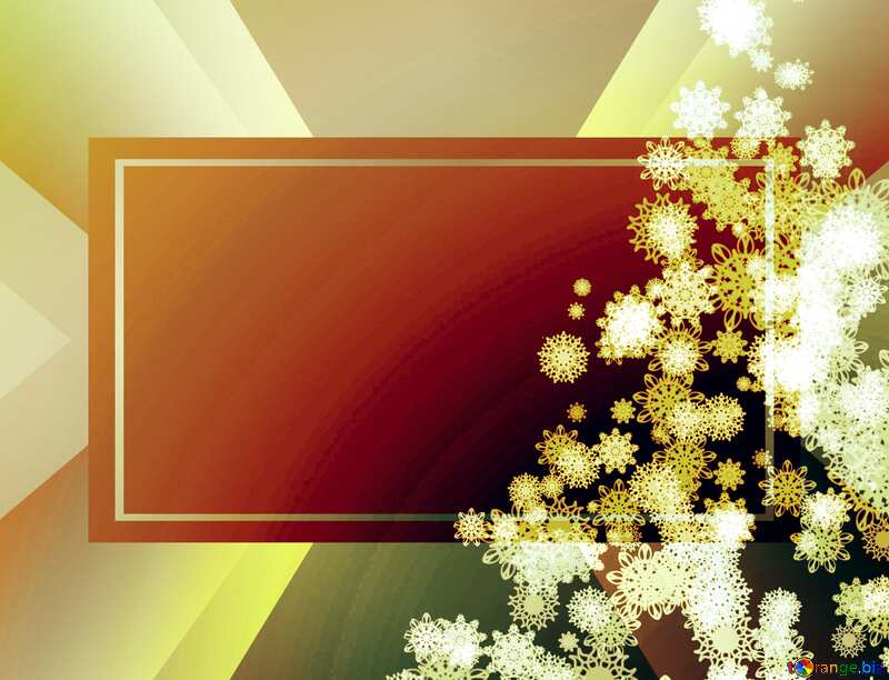 Clipart Christmas tree snowflakes picture copyspace №40736