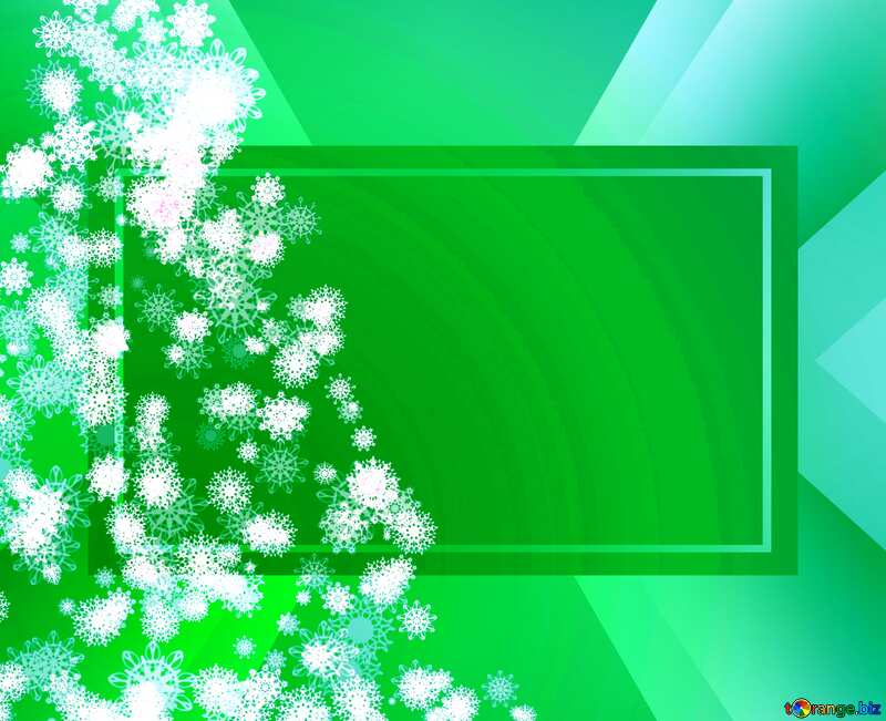 Christmas tree snowflakes place for text write №40736