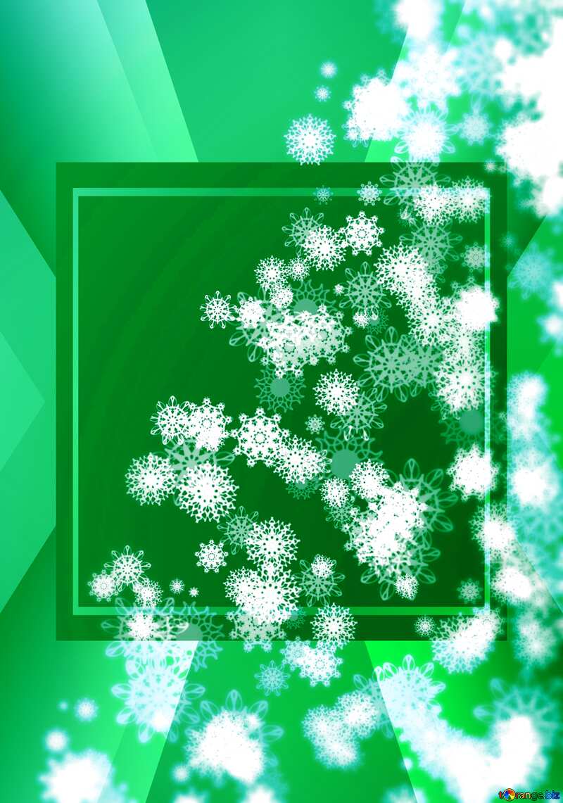 Christmas Clipart green snowflakes №40736