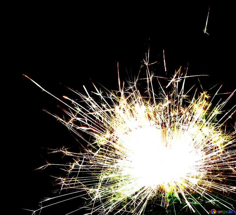 Sparks on background light №25699