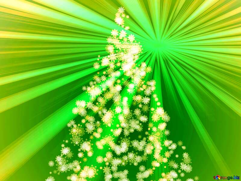 Christmas snowflakes of decoration on snow. Christmas festive background rays sunlight №40736