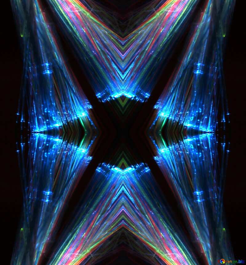 Lights fractal background abstract tech №25870