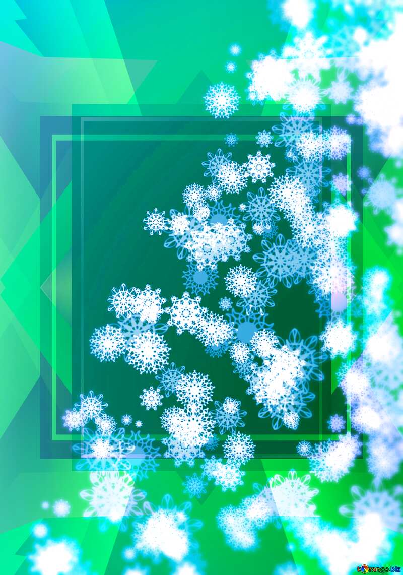 Holiday greeting with snowflake background №40736