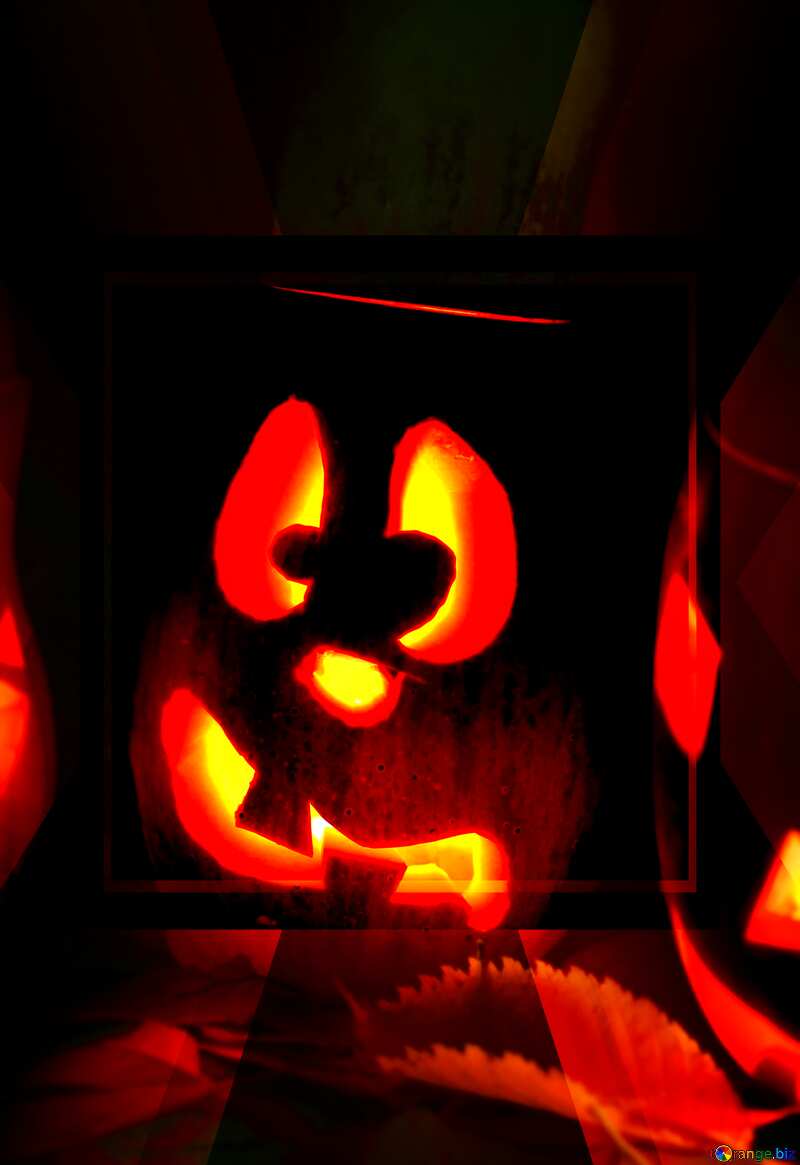  Pumpkins Design Halloween Layout Template №24317