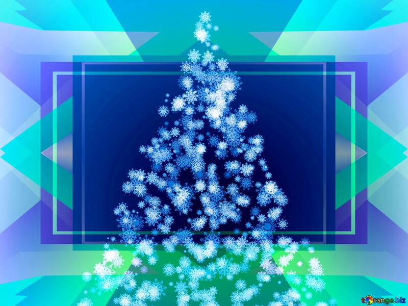 Clipart Christmas tree abstract №40736