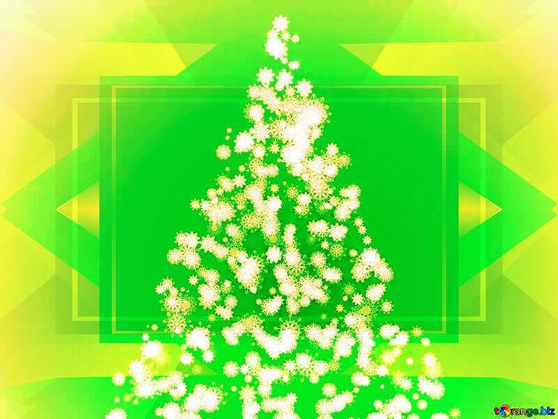 Christmas Clipart green snowflakes template №40736