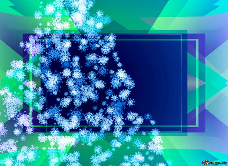 Clipart Christmas tree of snowflakes design template №40736