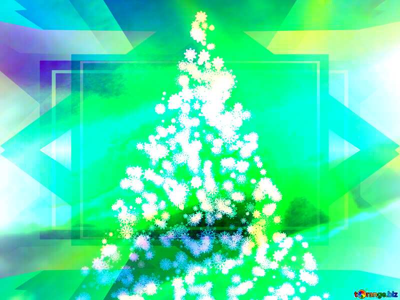 Christmas tree snowflakes responsive design template №40736
