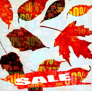 FX №195798  Store discount dark background. Autumn Sale