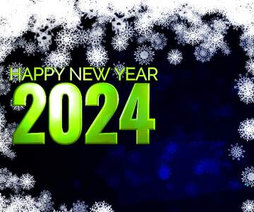 FX №195268 New year 2024 background with snowflakes winter sale banner template design background