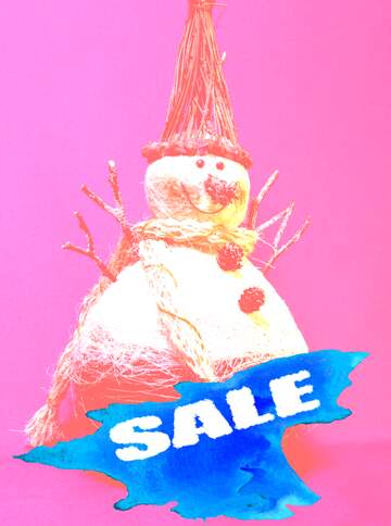 FX №195607 Snowman Sale background