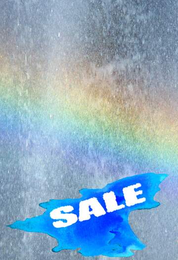FX №195591 Rainbow spray Sale background