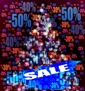 FX №195825  Abstract Christmas Pattern Snowflakes winter sales poster background Store discount .