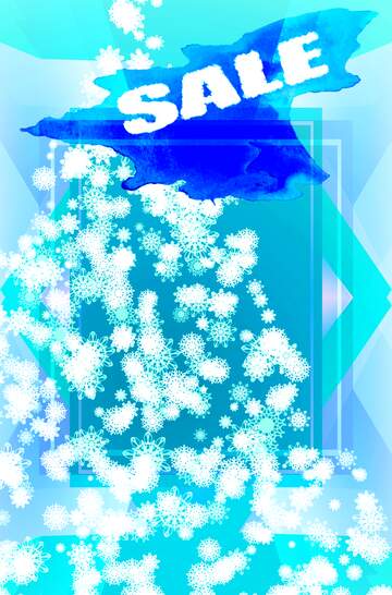 FX №195238 winter sale banner template design background blurred christmas tree, snow, christmas, light blue...