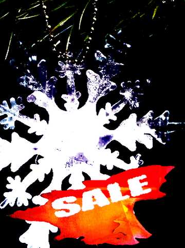 FX №195690 Winter sale snowflake dark  business design picture