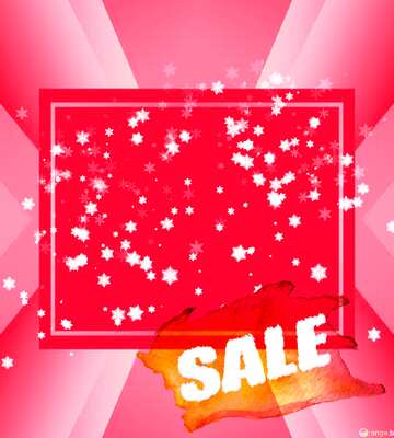 FX №195286 Responsive Snowflakes red abstract winter sale banner template design background