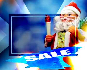 FX №195181 Christmas Santa Claus winter sale banner template design
