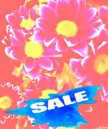 FX №195480 Sale background Flowers Bright