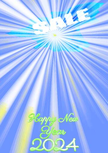 FX №195331 Winter sale Happy New Year 2022 Card Background Rays