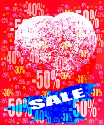 FX №195918  Love Heart candy Sale background Store discount dark background.