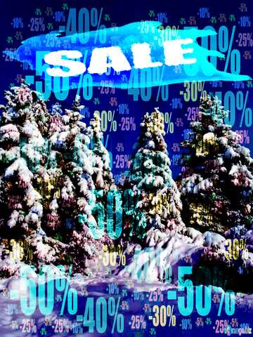 FX №195940  Winter sale Banner Background Store discount dark background.