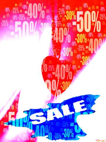 FX №195982  Sale Red Chain Heart Gold Store discount dark background.