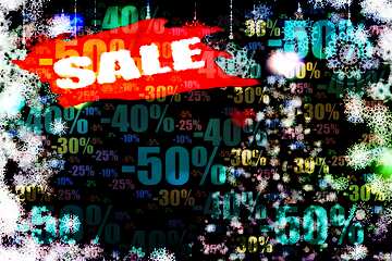 FX №195848  Background for Christmas sales Store discount dark background.