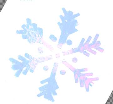 FX №195710 blue snowflake white Stencil