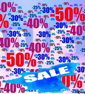 FX №195741 Store discount background. Winter sale poster