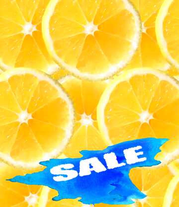 FX №195407 Sale Background lemon