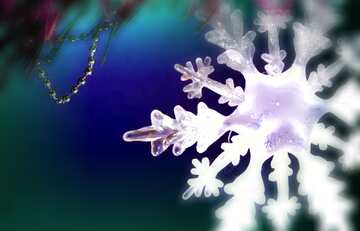 FX №195679 Winter sale snowflake  blur frame