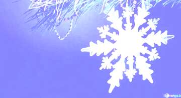 FX №195711 crystal snowflake light blue background