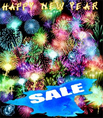 FX №195435 Background fireworks Sale background New Year