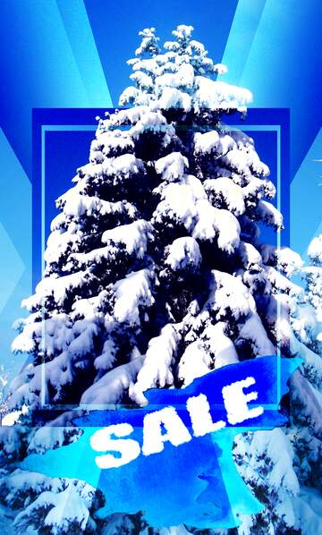 FX №195549 Winter Sale background Christmas Design Responsive Sales Template
