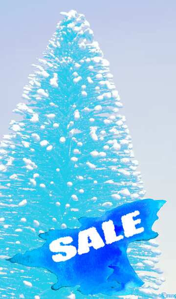 FX №195572  Christmas Tree new year blue Sale background