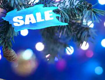 FX №195539 Christmas New Years tree lights Sale background