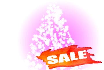FX №195431 Christmas tree of snowflakes Sale background