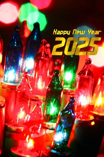 FX №195404 2025 happy New year sale background