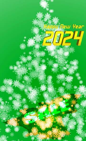 FX №195254 happy new year 2024 Christmas tree of snowflakes winter hot sale banner template design background