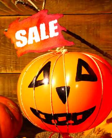 FX №195076 Halloween pumpkin from the ball Sale Letter
